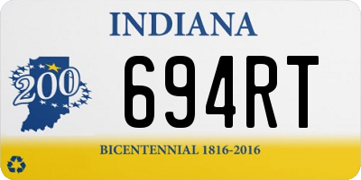 IN license plate 694RT