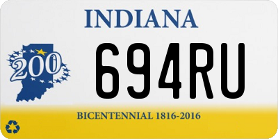 IN license plate 694RU