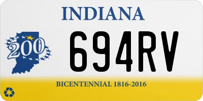 IN license plate 694RV