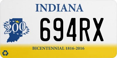 IN license plate 694RX