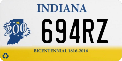 IN license plate 694RZ