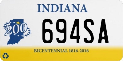 IN license plate 694SA