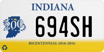 IN license plate 694SH