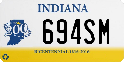 IN license plate 694SM