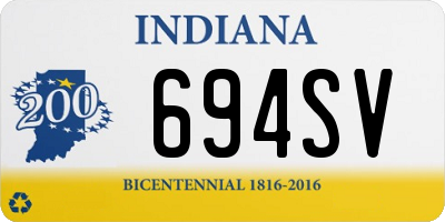 IN license plate 694SV