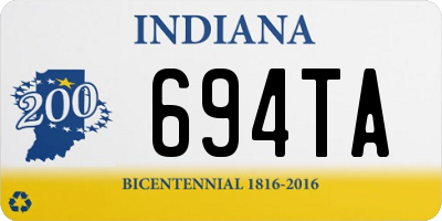 IN license plate 694TA