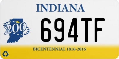 IN license plate 694TF