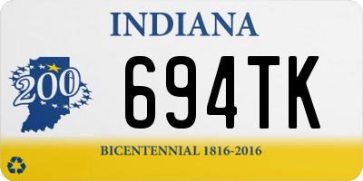 IN license plate 694TK