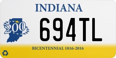 IN license plate 694TL