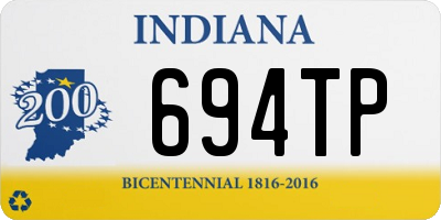 IN license plate 694TP