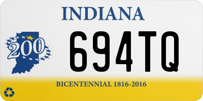 IN license plate 694TQ