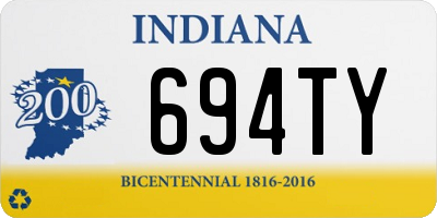 IN license plate 694TY