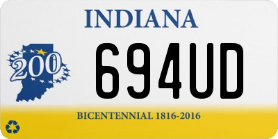 IN license plate 694UD