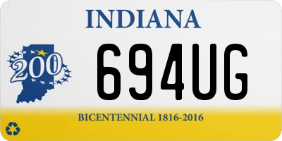 IN license plate 694UG
