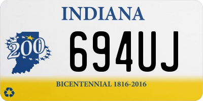 IN license plate 694UJ