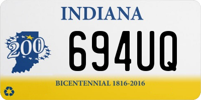 IN license plate 694UQ