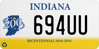 IN license plate 694UU