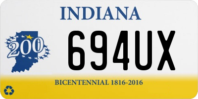 IN license plate 694UX
