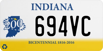 IN license plate 694VC