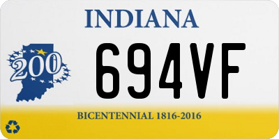 IN license plate 694VF