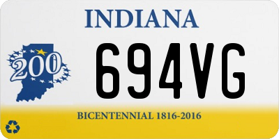 IN license plate 694VG