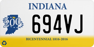 IN license plate 694VJ