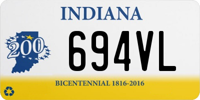 IN license plate 694VL