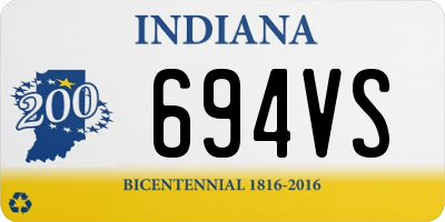 IN license plate 694VS