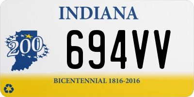 IN license plate 694VV