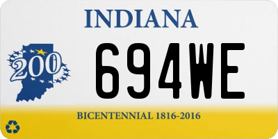 IN license plate 694WE