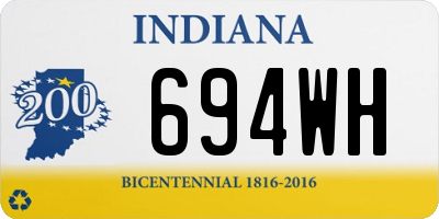 IN license plate 694WH