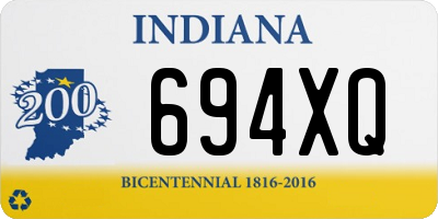 IN license plate 694XQ