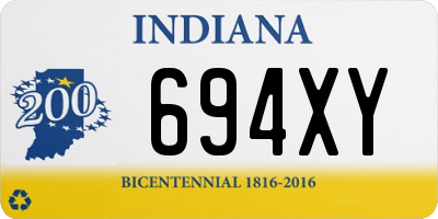 IN license plate 694XY