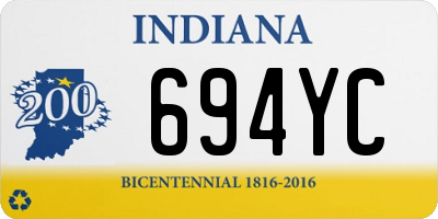 IN license plate 694YC