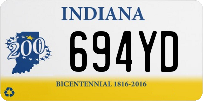 IN license plate 694YD