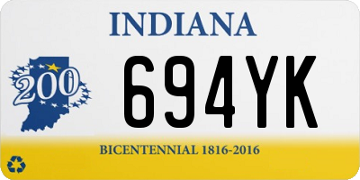 IN license plate 694YK