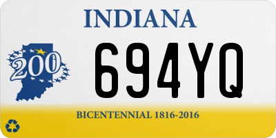 IN license plate 694YQ