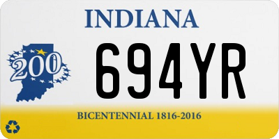 IN license plate 694YR
