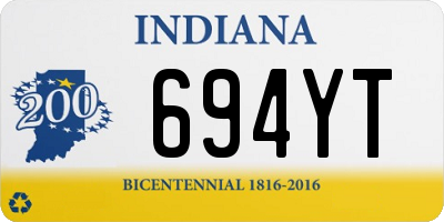 IN license plate 694YT