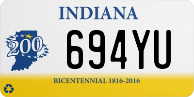 IN license plate 694YU