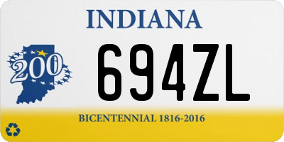 IN license plate 694ZL