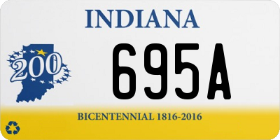 IN license plate 695A