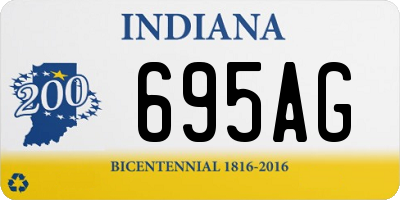 IN license plate 695AG