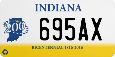 IN license plate 695AX