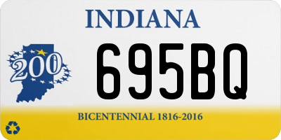 IN license plate 695BQ