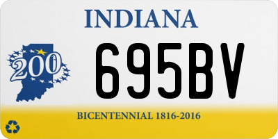 IN license plate 695BV