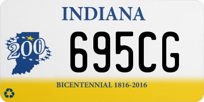 IN license plate 695CG