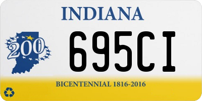 IN license plate 695CI