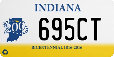 IN license plate 695CT