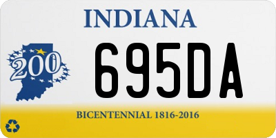 IN license plate 695DA